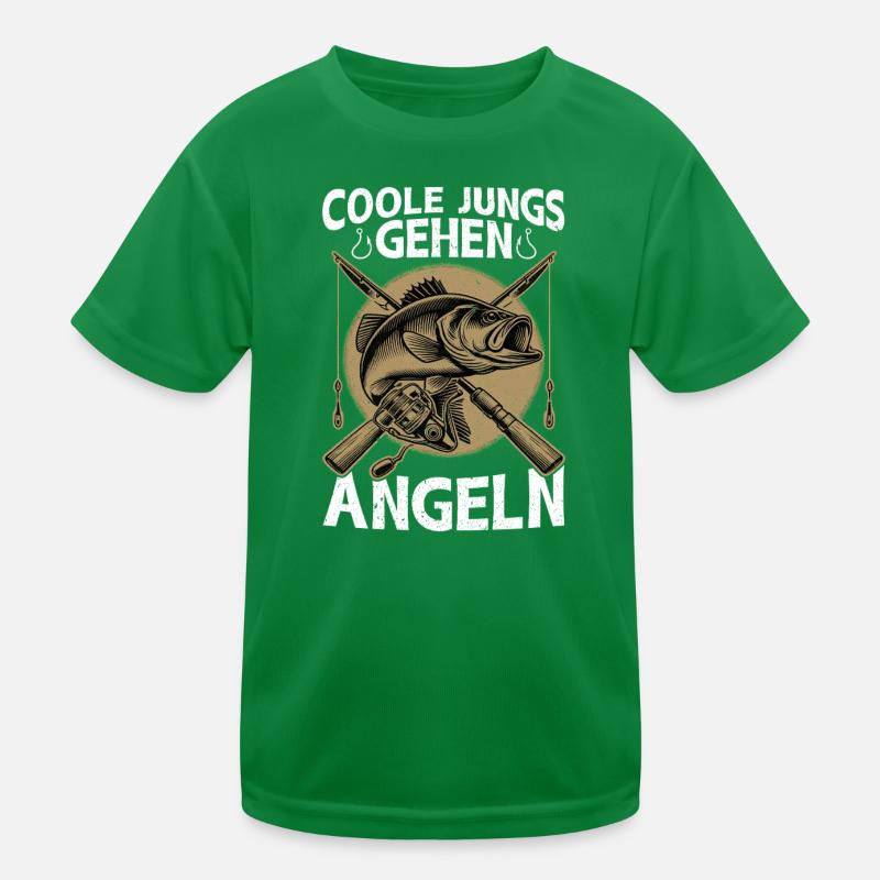 Cool Guys Marche Pêche Pêcheur Pêcheur T-shirt sport Enfant