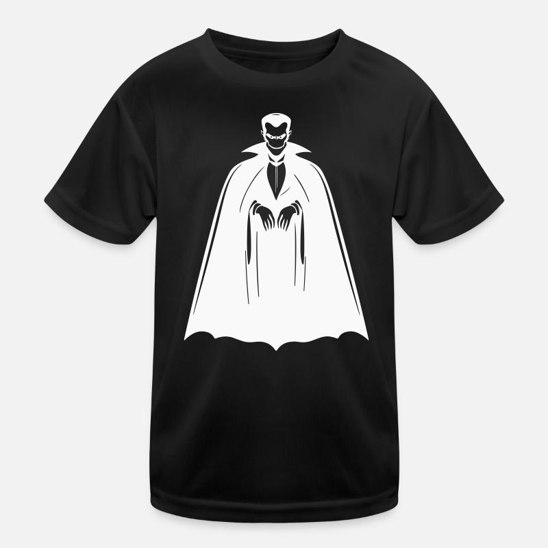 Dracula  - Kinder Funktions-T-Shirt - Schwarz