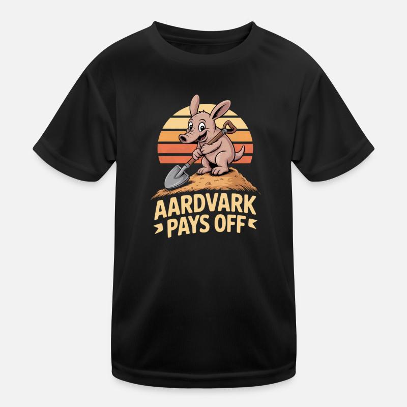 Aardvark Motivation AARDVARK PAYS OFF Kids Functional T-Shirt