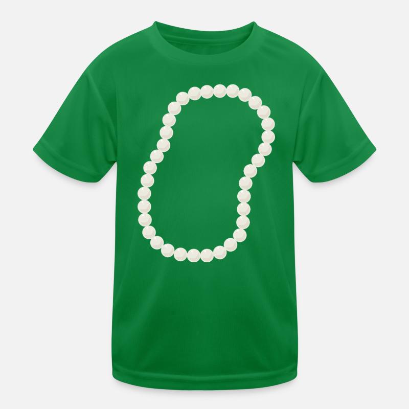 Conception élégante de collier de perles de perles T-shirt sport Enfant