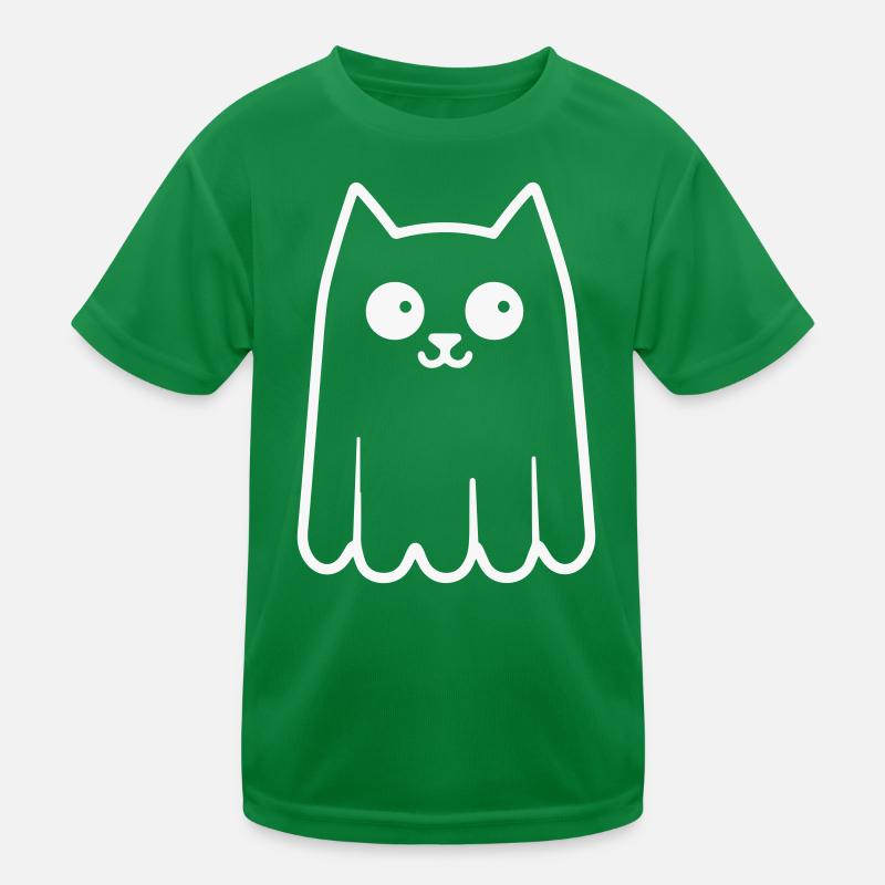Geister Katze Kinder Funktions-T-Shirt