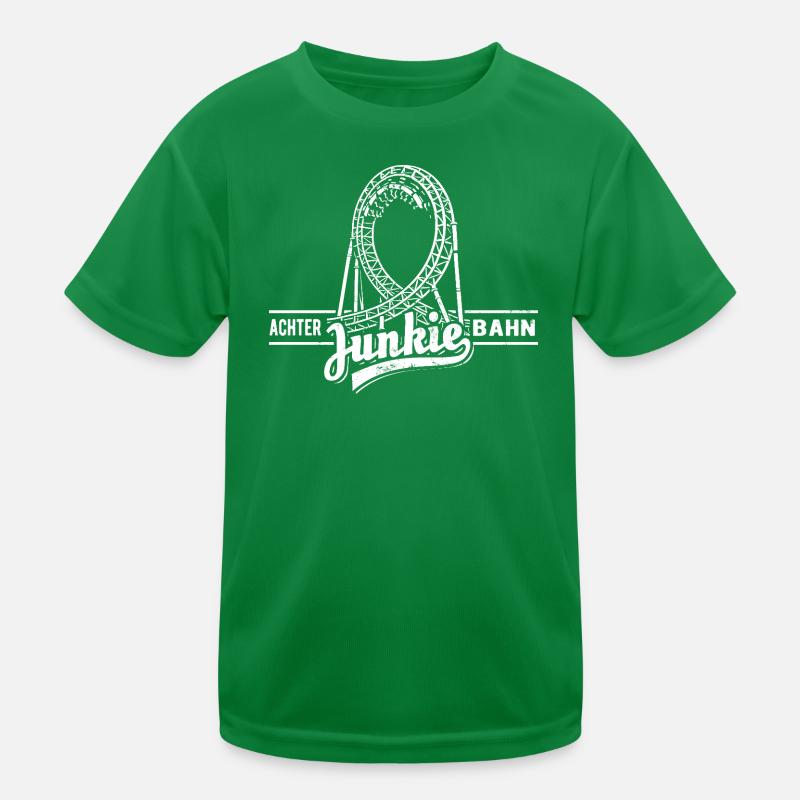 Roller Coaster Junkie - Looping Kids Functional T-Shirt