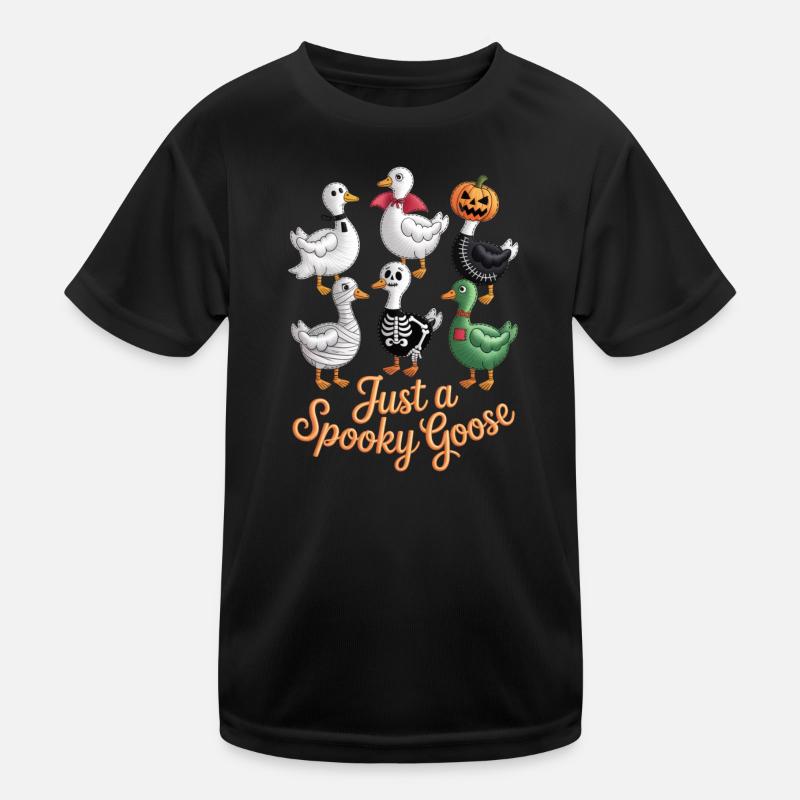 Nur eine gruselige Gans Halloween-Stimmung Kinder Funktions-T-Shirt