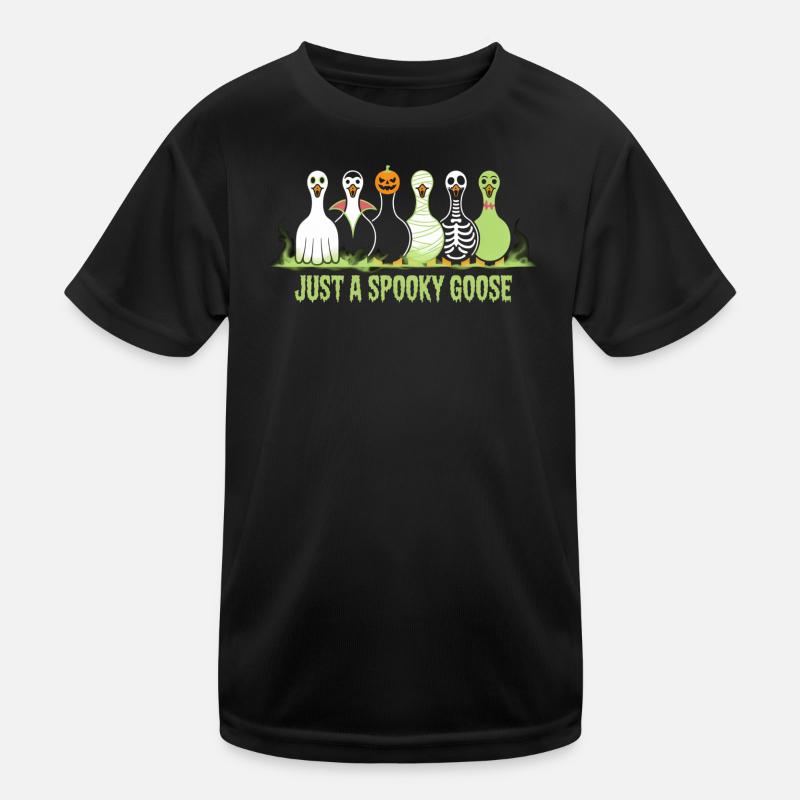 Ambiance Halloween avec Just A Spooky Goose T-shirt sport Enfant
