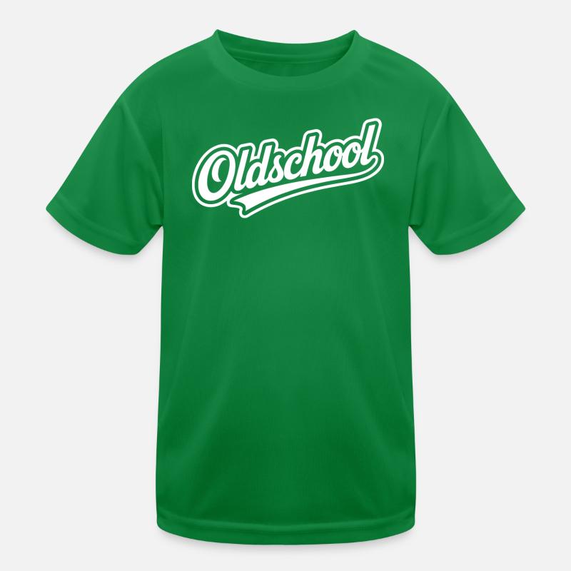 Oldschool Retro Typografie Design Kinder Funktions-T-Shirt