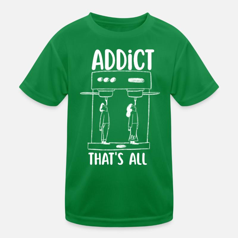 Coffee addict Kids Functional T-Shirt