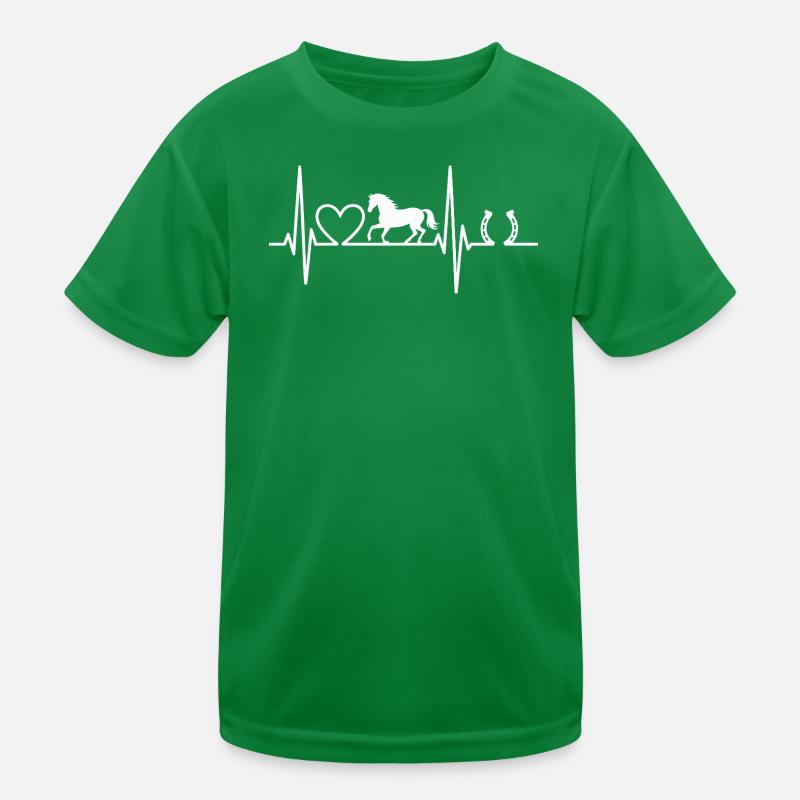 Pferd Silhouette Kinder Funktions-T-Shirt