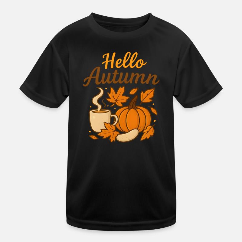  Hello Autumn – Herbstliche Stimmung Kinder Funktions-T-Shirt