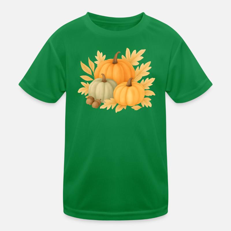  Herbstliche Kürbisse Kinder Funktions-T-Shirt