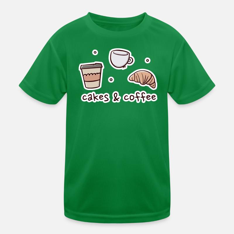 Bäckerei und Café Illustration Kinder Funktions-T-Shirt