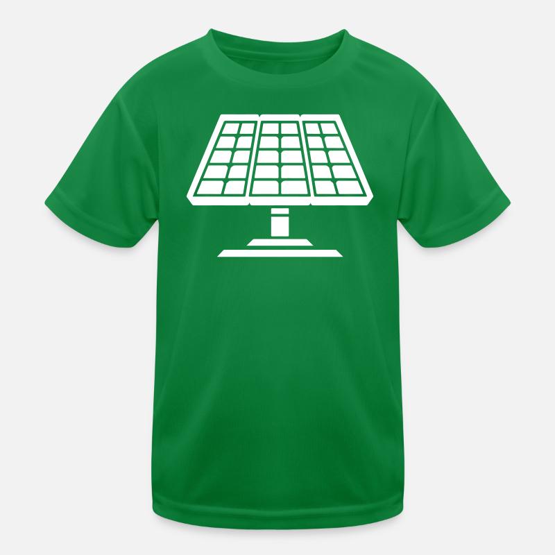 Solar Anlage Panele Kinder Funktions-T-Shirt