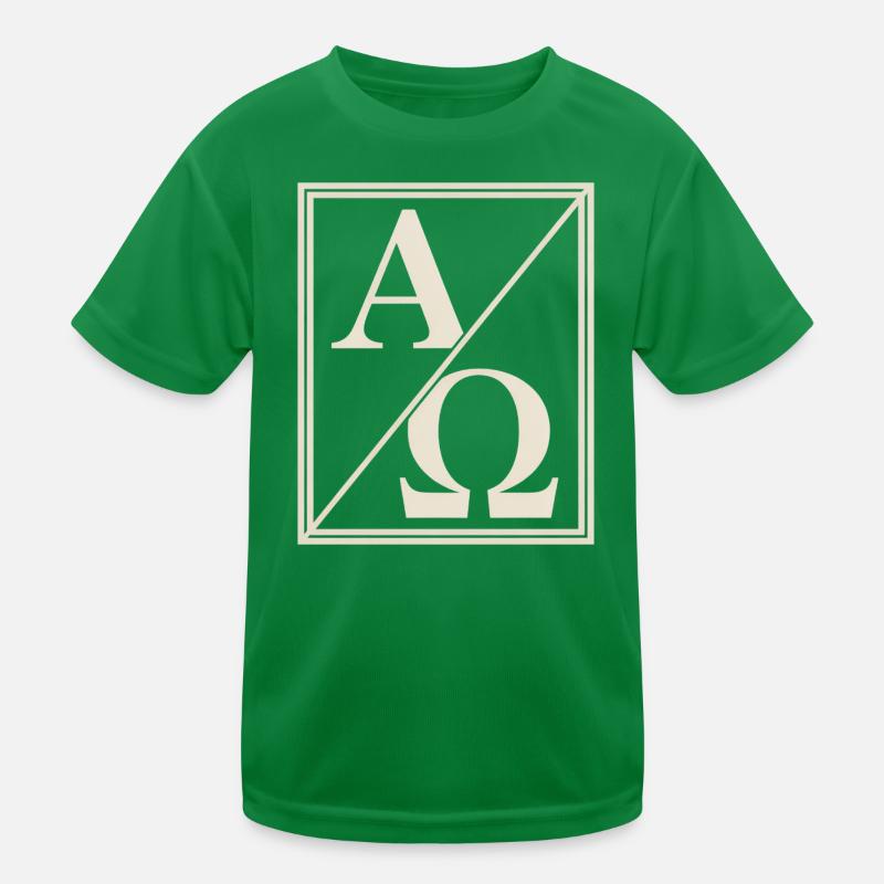 Signe de foi chrétien Alpha Omega T-shirt sport Enfant