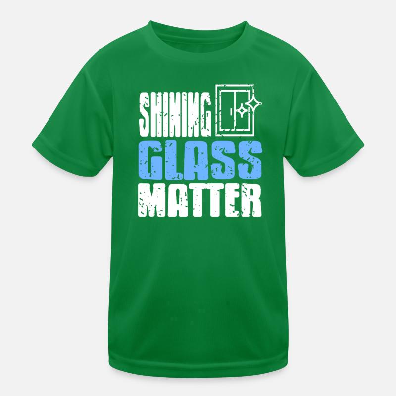 Glazier Professional Craftsmanship Window Pride Kinder Funktions-T-Shirt