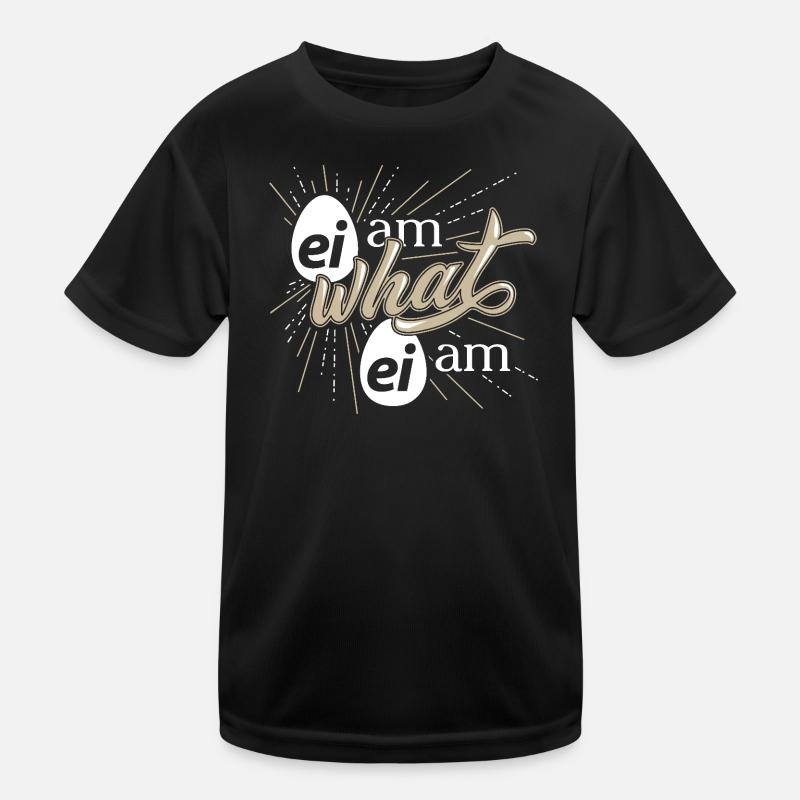Humorvolles Ei Spruch Design Kinder Funktions-T-Shirt