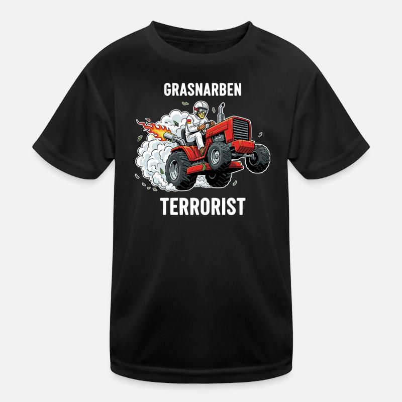 Grasnarben-Terrorist Kinder Funktions-T-Shirt