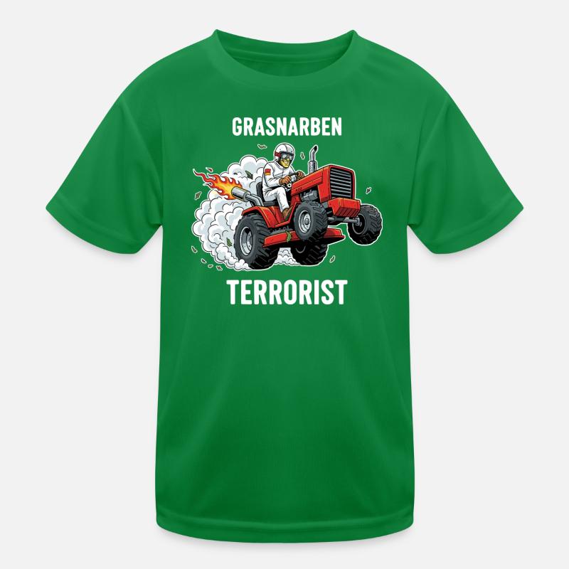Grasnarben-Terrorist Kinder Funktions-T-Shirt