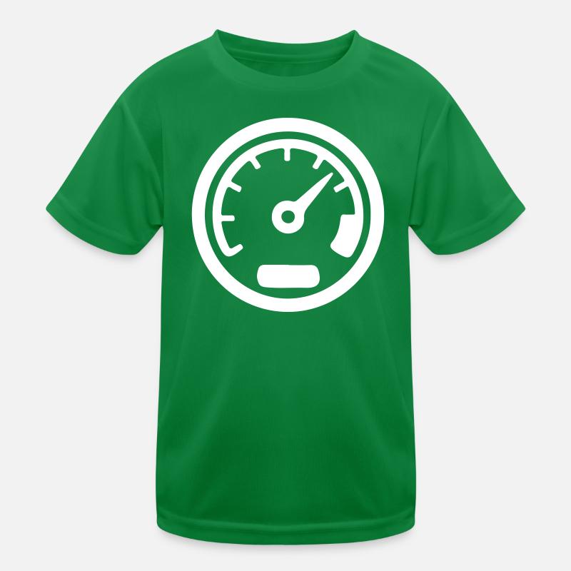 Indicateur de vitesse Kmh Icône de vitesse T-shirt sport Enfant
