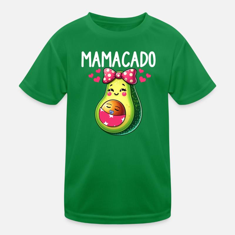 Mamacado Avocado Liebhaberin Muttertag Kinder Funktions-T-Shirt