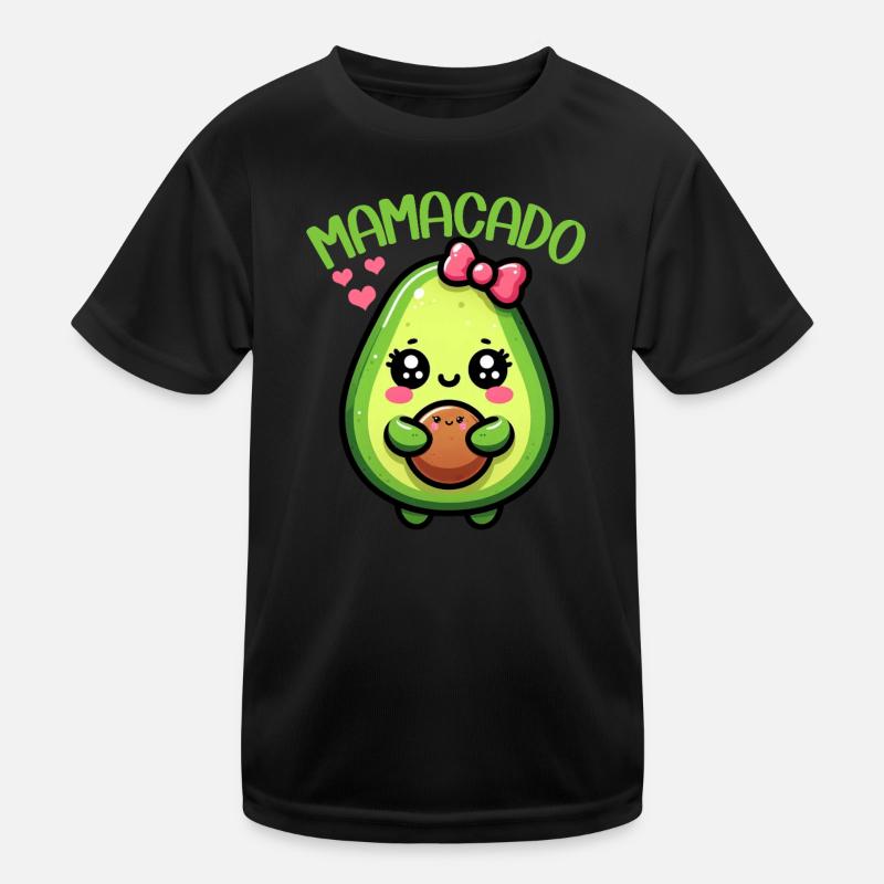 Mamacado Avocado Liebhaberin Muttertag Kinder Funktions-T-Shirt