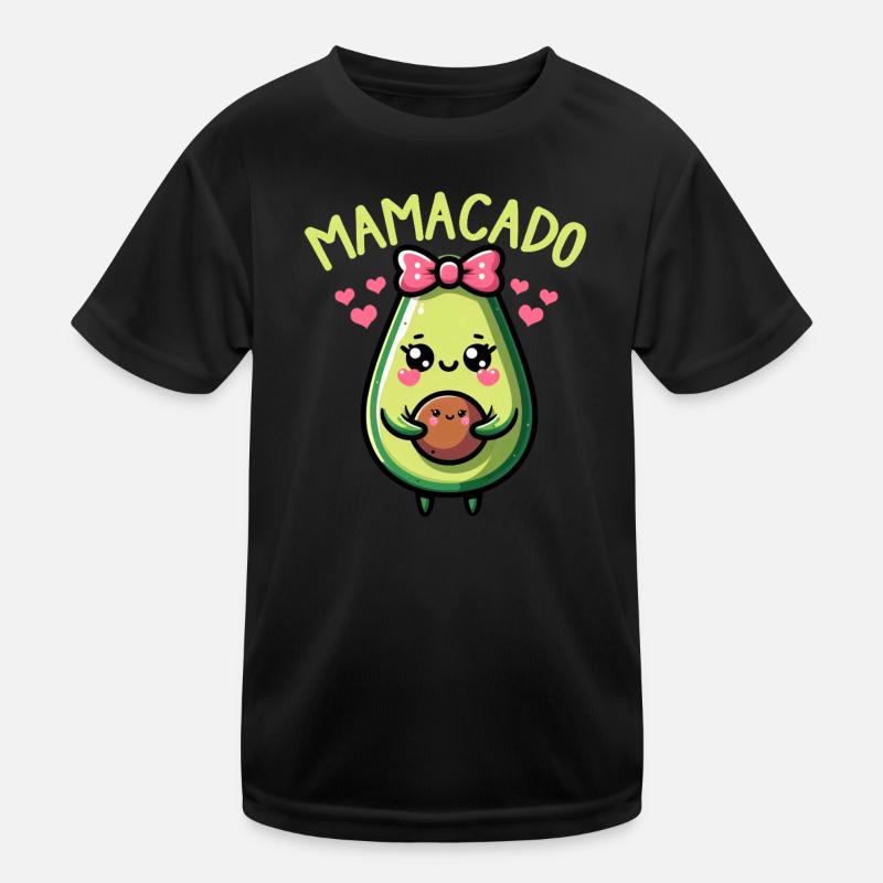 Mamacado Avocado Liebhaberin Muttertag Kinder Funktions-T-Shirt