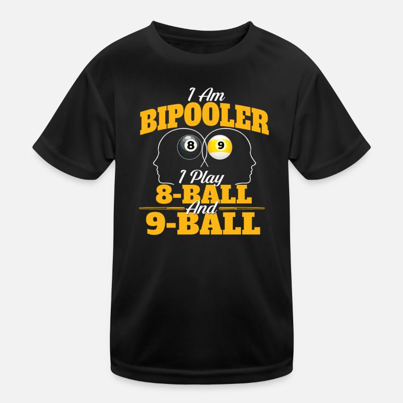 Je suis Bipooler Jeu de queue de billard 8-Ball 9-Ball T-shirt sport Enfant