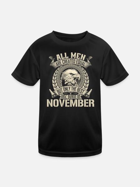 November Eagle Unity Design - Kids Functional T-Shirt - black - Front