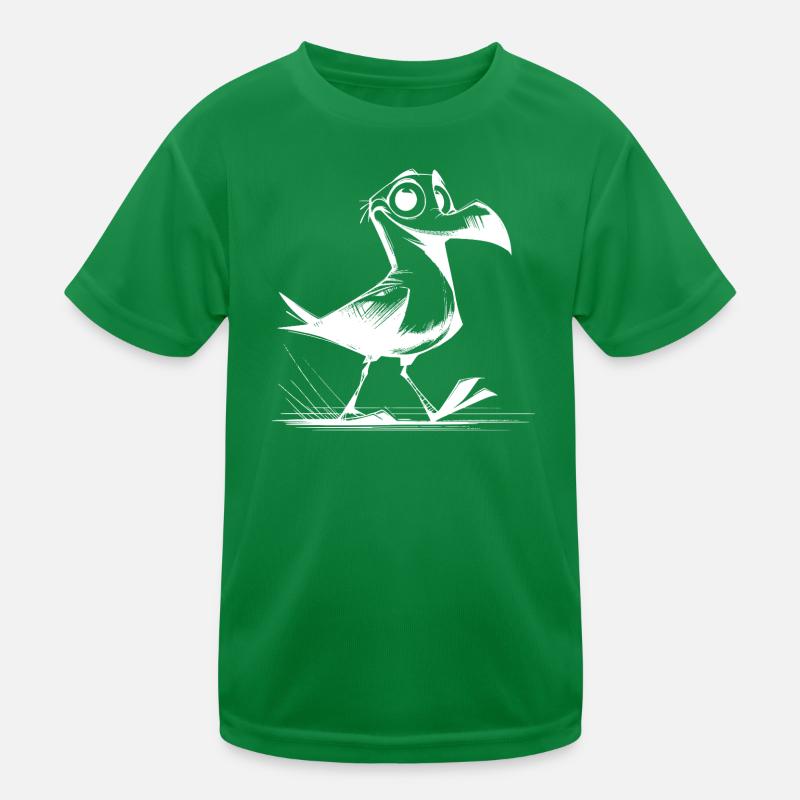 Vogel Flattermann mit Möwen Clown DNA Kinder Funktions-T-Shirt