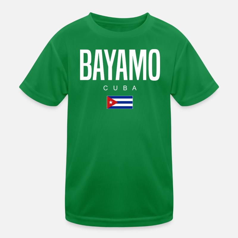 Bayamo Cuba Cubans Kids Functional T-Shirt