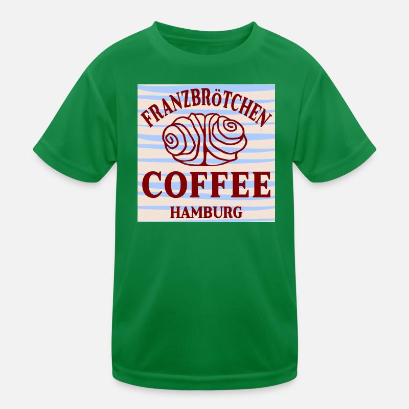 FRANZBRÖTCHEN HAMBURG KAFFEE Kinder Funktions-T-Shirt