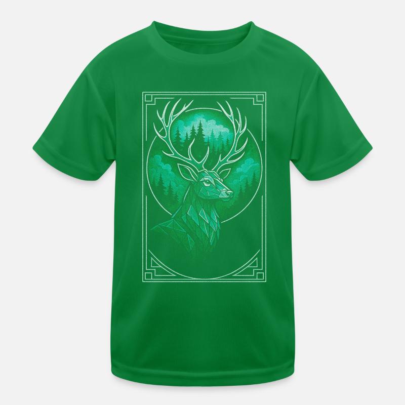 Illustration de cerf de la forêt mystique T-shirt sport Enfant