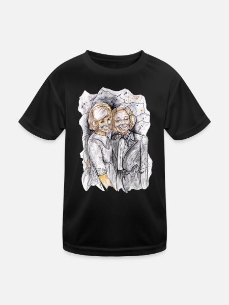 H+M Illustration Watercolor carographic - Kids Functional T-Shirt - black
