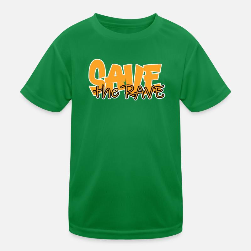 save the rave Kids Functional T-Shirt