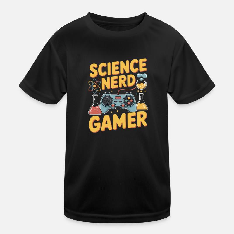 Science Nerd Gamer Controller Chemistry Physics Kids Functional T-Shirt