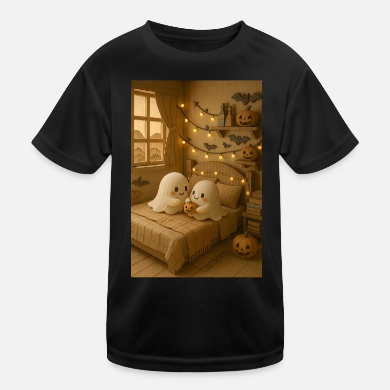 Halloween cozy Ghost Kinder Funktions-T-Shirt