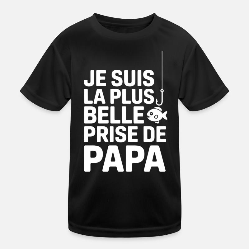 Humor Baby Bodysuit – Dad's 🎣 Most Beautiful Catch Kids Functional T-Shirt