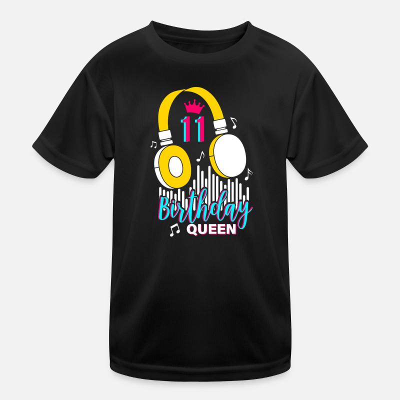 Birthday Queen 11. Geburtstag Kinder Funktions-T-Shirt