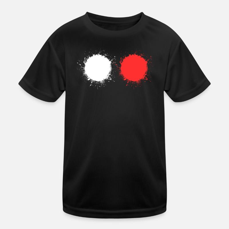 white red Kids Functional T-Shirt