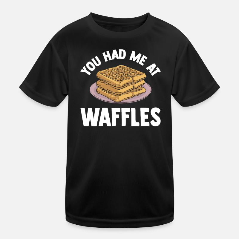 Waffles Gift for Waffle Lovers Kids Functional T-Shirt