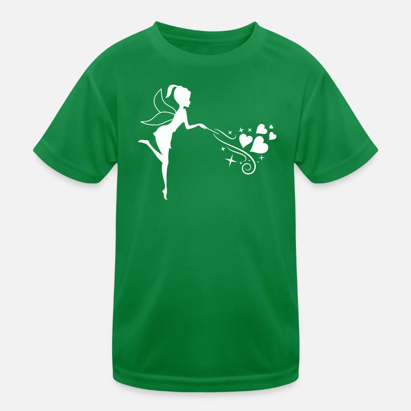 Fairytale fairy with heart magic Kids Functional T-Shirt