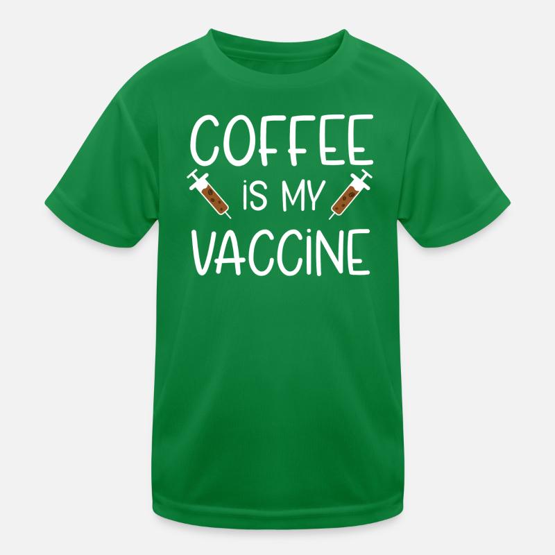Vaccination au café T-shirt sport Enfant