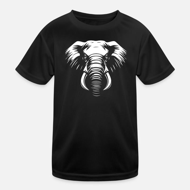 Elefant weiß :) Kinder Funktions-T-Shirt