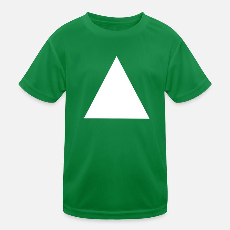 Abstract Geometric Triangle Composition Kids Functional T-Shirt