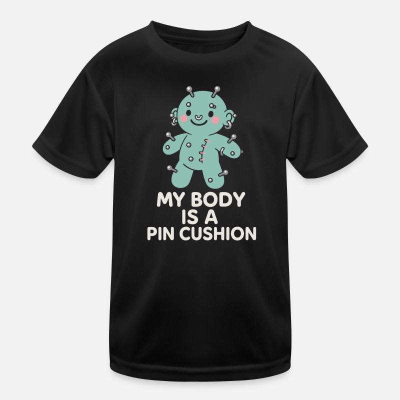 Piercing Addict Body Mod Enthusiast Kids Functional T-Shirt