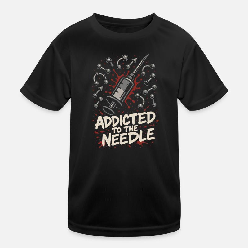 Piercing Addict Body Mod Enthusiast Kids Functional T-Shirt