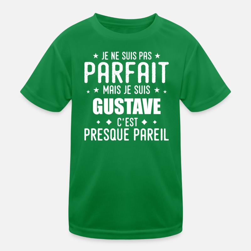 Gustave: authentisch, unvollkommen, oberflächlich, perfekt Kinder Funktions-T-Shirt