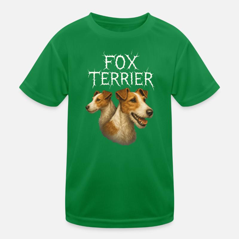Foxterrier Kinder Funktions-T-Shirt
