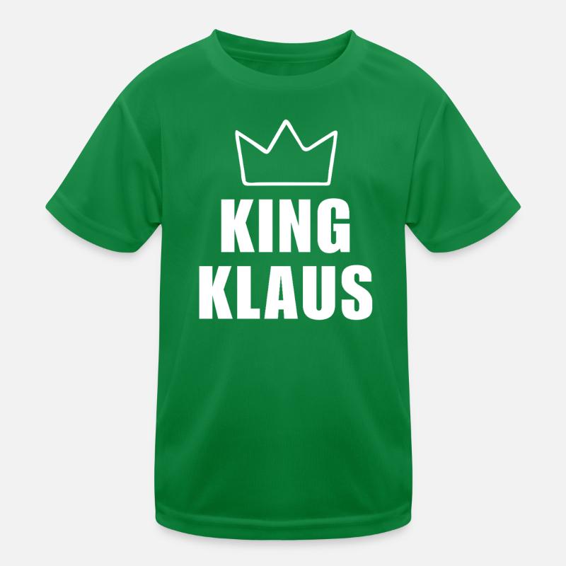 Klaus Name mit Buchstabe K - King Crown Hemd Kinder Funktions-T-Shirt