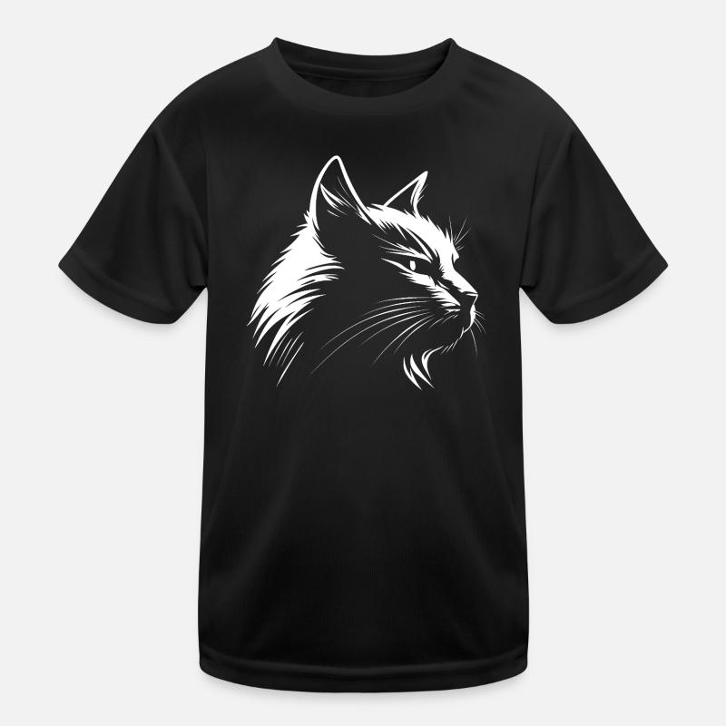 Katze weiß :-) Kinder Funktions-T-Shirt