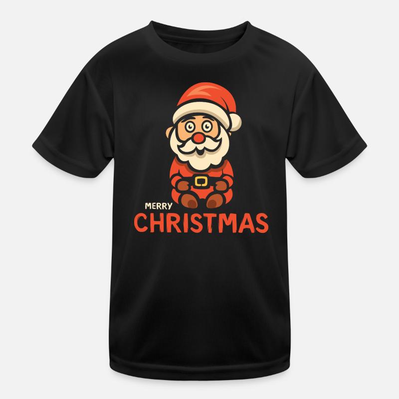Weihnachtsmann Merry Christmas Kinder Funktions-T-Shirt