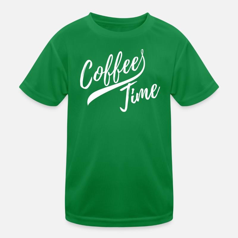 It is coffee time Kinder Funktions-T-Shirt